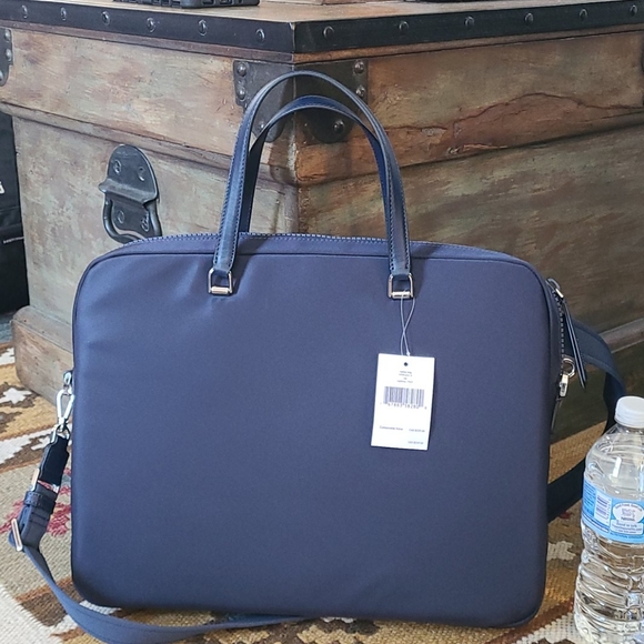 kate spade Bags Kate Spade Jae Nylon Laptop Bag Nightcap Blue